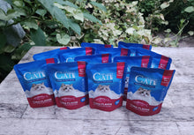 Load image into Gallery viewer, Cats Premium Wet Food 85g Pouch — Moist, Soft Cat Food Mixer, Topper and Rotational Meal (Pack of 12, Tuna Flavor)