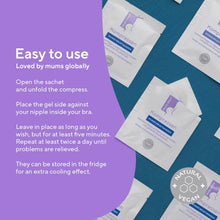 Load image into Gallery viewer, Multi-Mam Compresses for Breastfeeding Mothers 12 Instant Cooling Gel Pads
