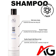 Load image into Gallery viewer, AG HAIR CARE FAST FOOD SULFATE FREE SHAMPOO - 10 OZ