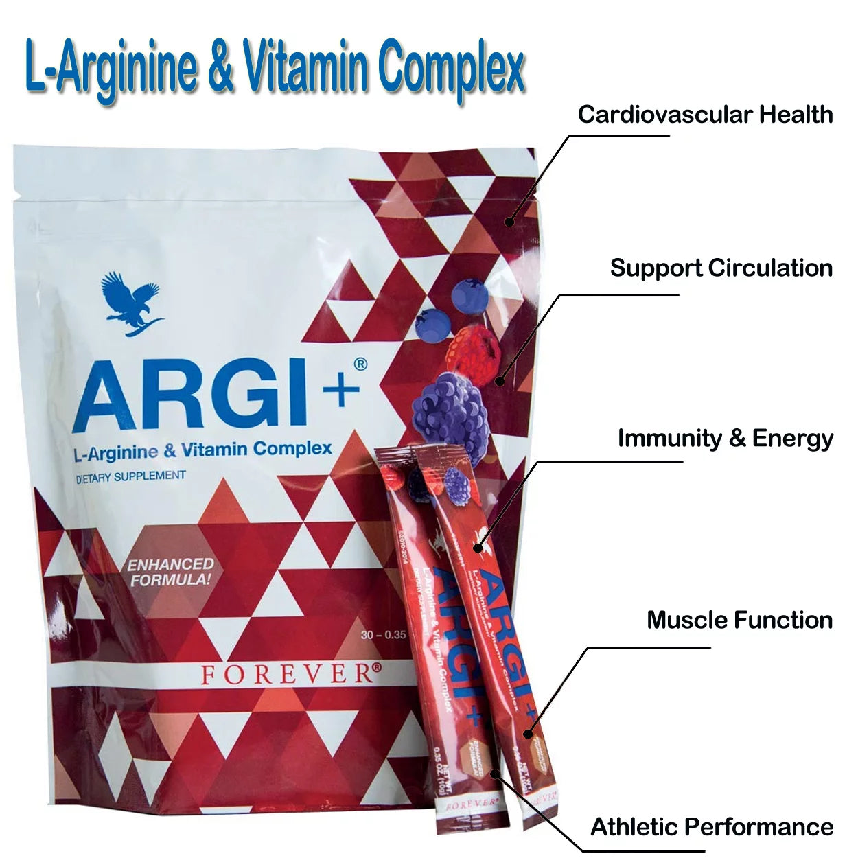 Forever Living Argi+ L-Arginine & Vitamin Complex (30 Packets