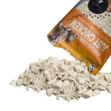 Load image into Gallery viewer, Freeze Dried Chicken Powder & Chunks Food Topper for Cats and Dogs 2oz (57g) Tasty Chews with Single Ingredient