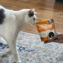 Load image into Gallery viewer, Freeze Dried Chicken Powder & Chunks Food Topper for Cats and Dogs 2oz (57g) Tasty Chews with Single Ingredient