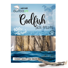 Load image into Gallery viewer, Twisted Cod Skin Dog Treats (about 5-6" each) | Air-Dried with Single Ingredient up to 3oz