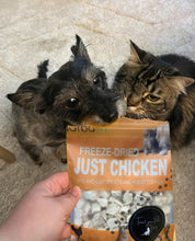 Load image into Gallery viewer, Freeze Dried Chicken Powder & Chunks Food Topper for Cats and Dogs 2oz (57g) Tasty Chews with Single Ingredient