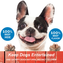 Load image into Gallery viewer, Beef Hide Treats for Dogs | 5" Premium Grade Munchy Sticks | 10 Long-Lasting Chews