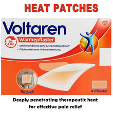 Load image into Gallery viewer, Voltaren Drug-Free 4 Heat Patch 8H Effective Pain Relief (4 x Topical Heat Treatment Patches)