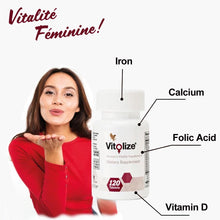 Load image into Gallery viewer, Forever Vitolize Women's Vitality Dietary Supplement 120 tablets Herbal Apple & Passionflower