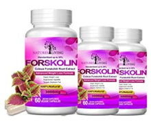 Load image into Gallery viewer, Forskolin 100% Pure Extra Strength 3000mg (Pack of 3) EXTREME APPETITE SUPPRESSANT