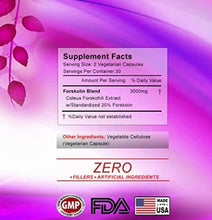 Load image into Gallery viewer, Forskolin 100% Pure Extra Strength 3000mg (Pack of 3) EXTREME APPETITE SUPPRESSANT