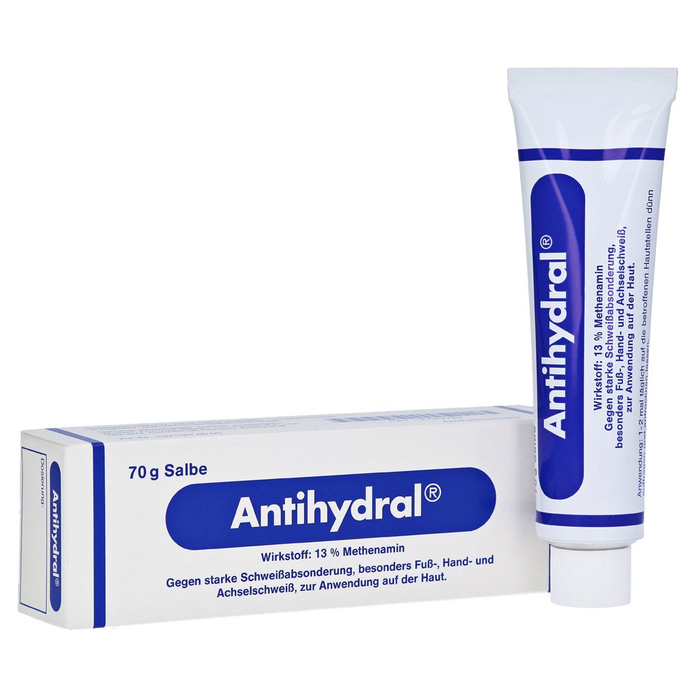 Antihydral Cream 70g - Extreme, Skin-Drying Agent from Germany (Against Strong Perspiration)