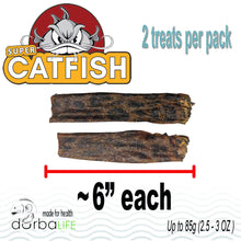 Load image into Gallery viewer, Catfish Skin Dog Treats (about 5-6&quot; each) | Air-Dried with Single Ingredient - Cat Fish
