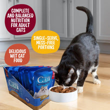 Load image into Gallery viewer, Cats Premium Wet Food 85g Pouch — Moist, Soft Cat Food Mixer, Topper and Rotational Meal (Pack of 12, Chicken Flavor)
