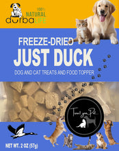 Load image into Gallery viewer, Just Duck Freeze-Dried Dog &amp; Cat Treats Food Topper 2oz (57g) Single Ingredient - Just Duck
