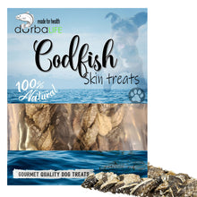 Load image into Gallery viewer, Codfish Skin Dog Treats | 4pcs Braided | Air-Dried with Single Ingredient - Cod Fish / Wolfish
