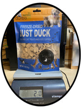 Load image into Gallery viewer, Just Duck Freeze-Dried Dog &amp; Cat Treats Food Topper 2oz (57g) Single Ingredient - Just Duck
