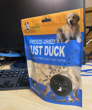 Load image into Gallery viewer, Just Duck Freeze-Dried Dog &amp; Cat Treats Food Topper 2oz (57g) Single Ingredient - Just Duck
