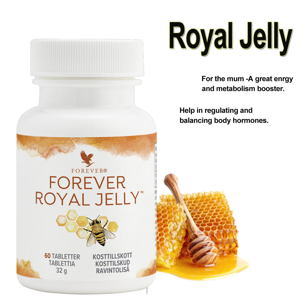 Royal Jelly 100% Natural 60 Sweet Chewable Tablets