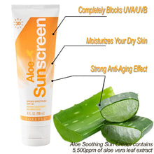 Load image into Gallery viewer, Forever Living Aloe Sunscreen 4oz SPF 30 UVA/UVB Protection
