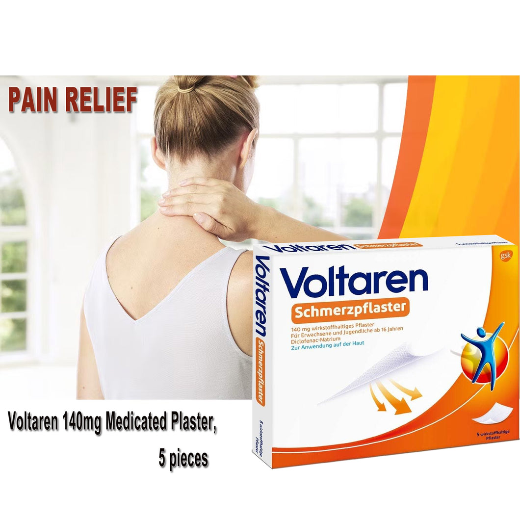 Voltaren 140mg Medical Plaster Up to 2x More Powerful Pain Relief (5 Patches)