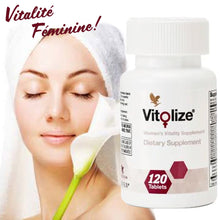 Load image into Gallery viewer, Forever Vitolize Women&#39;s Vitality Dietary Supplement 120 tablets Herbal Apple &amp; Passionflower
