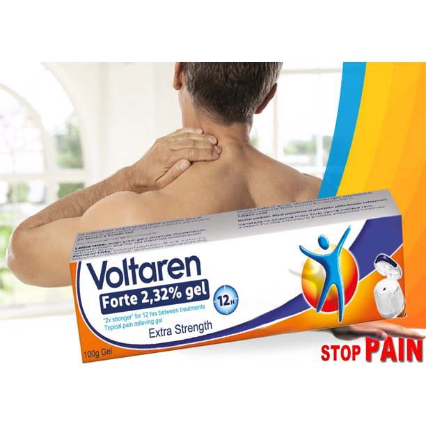 Voltaren Forte 23.2 mg/g Pain Relief Topical Gel (100g) 2x Extra Strength More Concentrated Vs. Classic Voltaren Emulgel